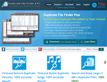 Tablet Screenshot of duplicatefilefinder4pc.com